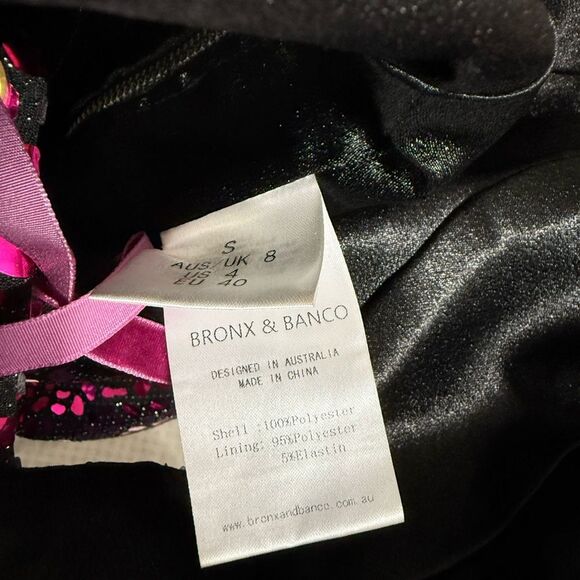 Bronx and Banco Purple Sequin Lace-Up Dress - Picture 11 of 13